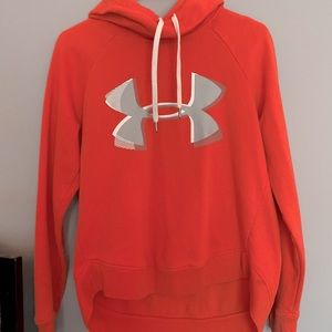 Under Armour Salmon Big-Hooded Hoodie w/ Big Logo